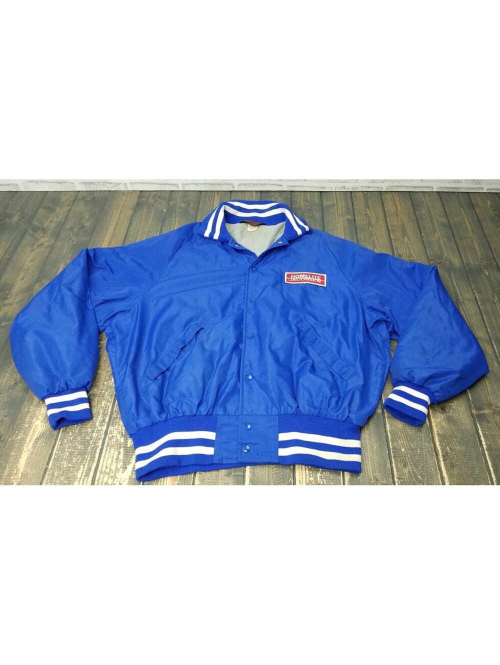 Vintage - Pla-Jac Homelite Jacobsen BLUE Nylon Windbreaker Size 48 XL 50 USA